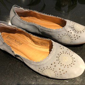 Josef Seibel Double Air Reaction Light Blue/Grey Flats (worn twice)